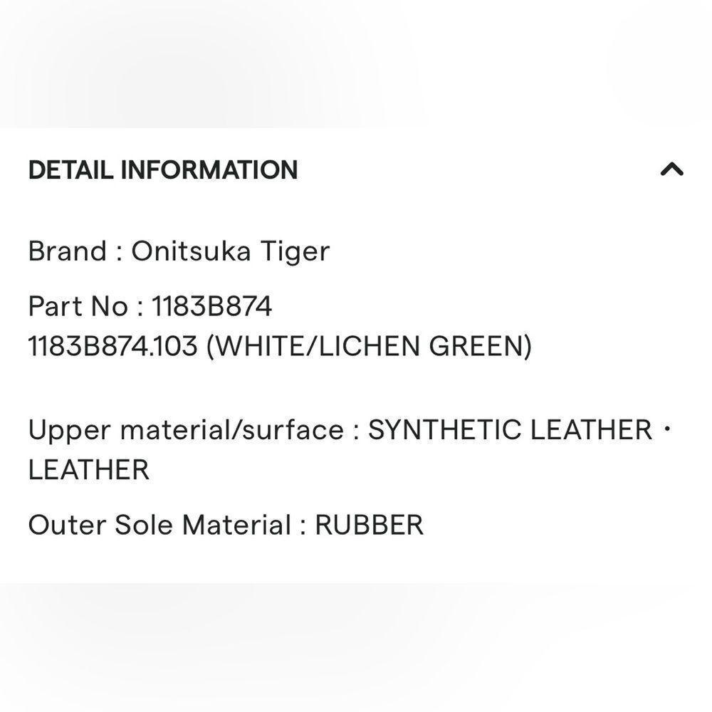 Onitsuka Tiger DELECITY, white lichen green. Size US/W9. NWOB. - Picture 7 of 16